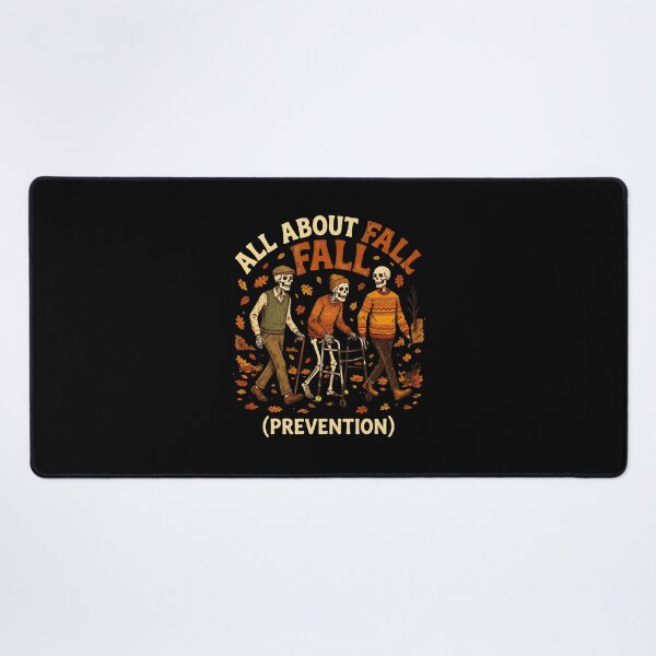 Item preview, All About Fall Prevention Skeleton Autumn Illustration designed and sold by SoyLamderma.