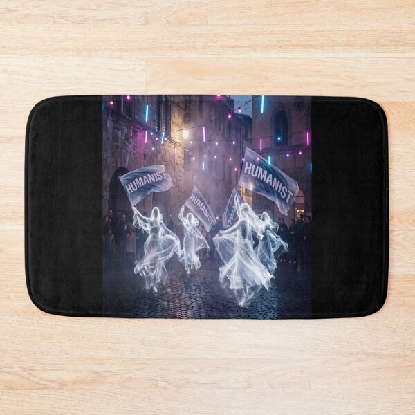 Item preview, DANCING FEMALE HUMANISTS WAVING FLAGS designed and sold by NOIMION DIGITAL ART.