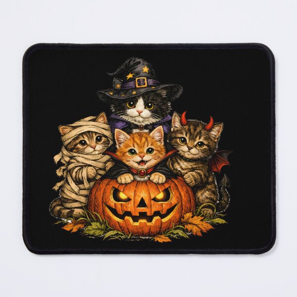 Item preview, Cute Halloween Cats Spooky Season Jack O Lantern designed and sold by RoyesButler.
