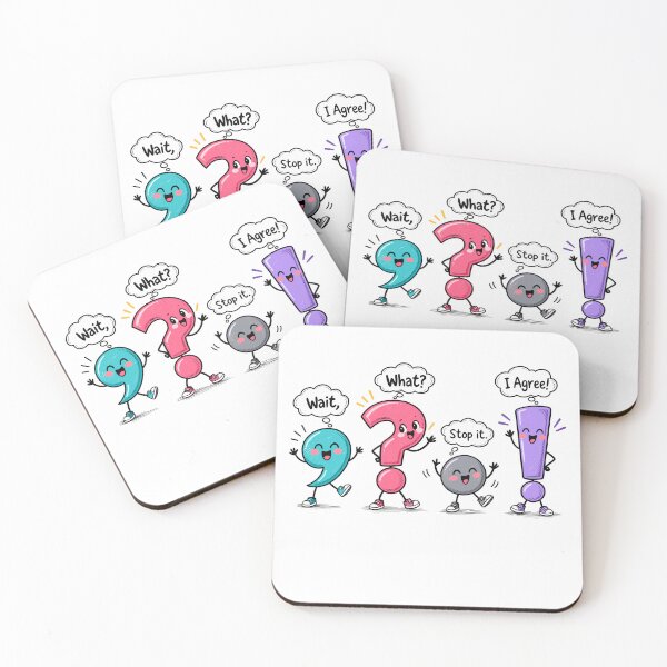 Item preview, Cute Punctuation Marks Funny Grammar Teacher designed and sold by roni-harbor.