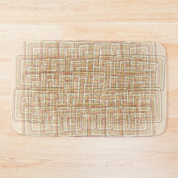 Item preview, Plaid Beat Moiré 1970s Square Ripple Interference Pattern designed and sold by KungPowUnicorn.