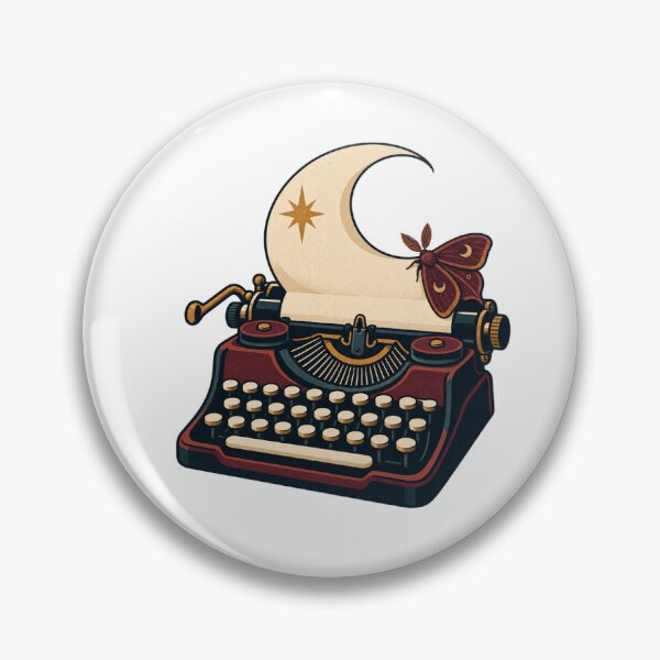 Item preview, Moonwriter Typewriter After Dark Writing Club designed and sold by RyanCaudell.