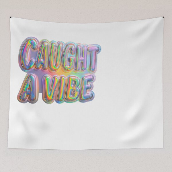 Item preview, Caught A Vibe Holographic Iridescent Aesthetic designed and sold by NicolasGlowArt.