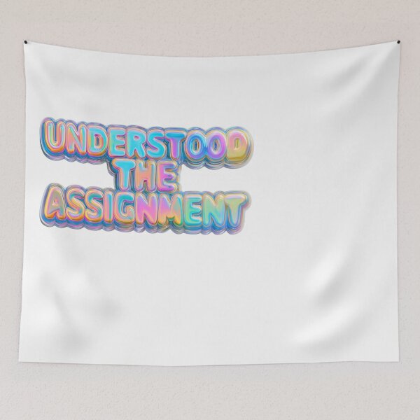 Item preview, Understood The Assignment Bubbly Iridescent Style designed and sold by NicolasGlowArt.