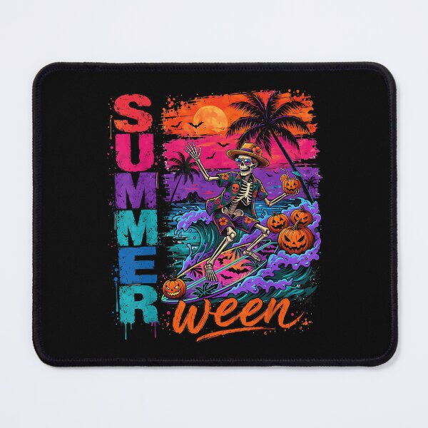 Item preview, Spooky Summer Halloween Skeleton Beach Party designed and sold by waltonbut.