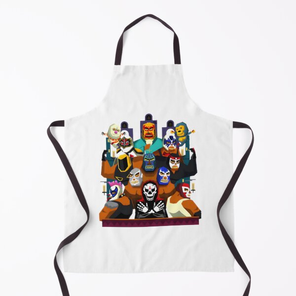 Aperçu de l'œuvre Masques de lutteurs colorés, design de la culture mexicaine créée et vendue par sinec.