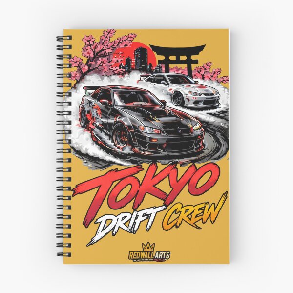 Item preview, Tokyo Drift Crew Japanese Street Racing JDM Cars Red Accent Art   designed and sold by digitalbob60.