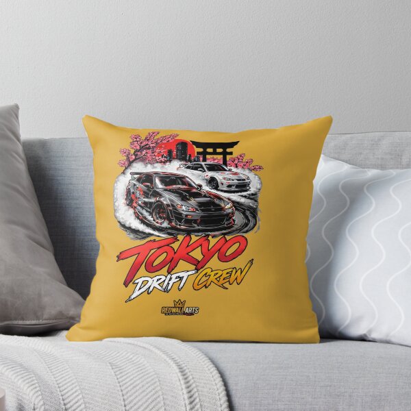 Item preview, Tokyo Drift Crew Japanese Street Racing JDM Cars Red Accent Art   designed and sold by digitalbob60.