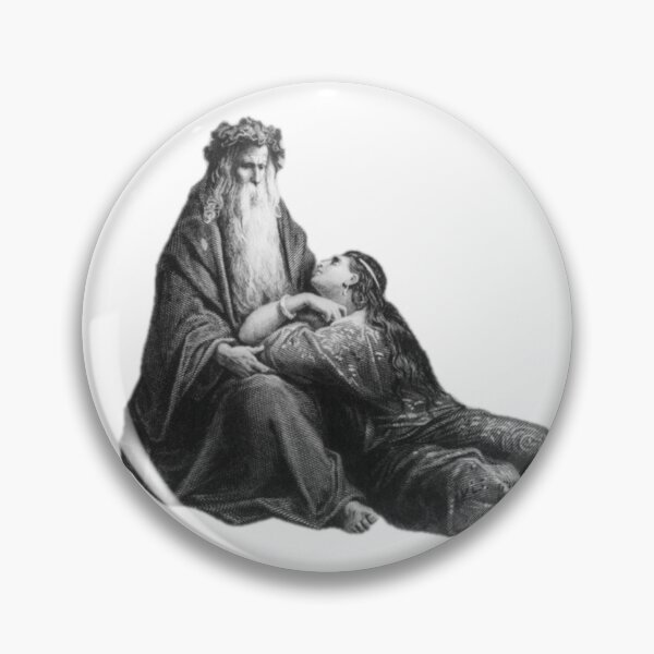 Item preview, Merlin and Vivienne – Gustave Doré Engraving designed and sold by Fallen Fenris.