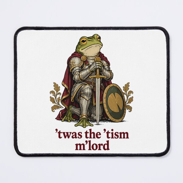 Item preview, Twas The Tism M'Lord Funny Frog Knight Autism designed and sold by roni-harbor.
