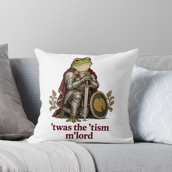 Item preview, Twas The Tism M'Lord Funny Frog Knight Autism designed and sold by roni-harbor.
