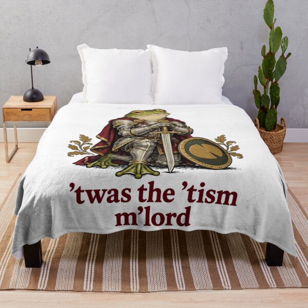 Item preview, Twas The Tism M'Lord Funny Frog Knight Autism designed and sold by roni-harbor.