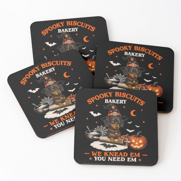Item preview,  Spooky Biscuits Bakery Dachshund Halloween designed and sold by jackelmbradyt.