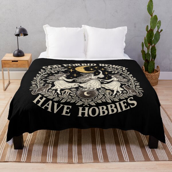 Item preview, God Forbid Women Have Hobbies Vintage Witches designed and sold by VioletNance.
