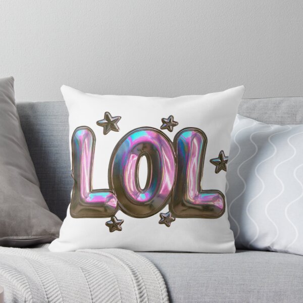 Item preview, LOL Iridescent Metallic Bubble Letters Design designed and sold by NicolasGlowArt.
