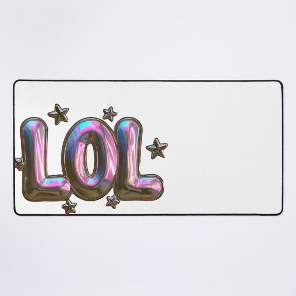 Item preview, LOL Iridescent Metallic Bubble Letters Design designed and sold by NicolasGlowArt.