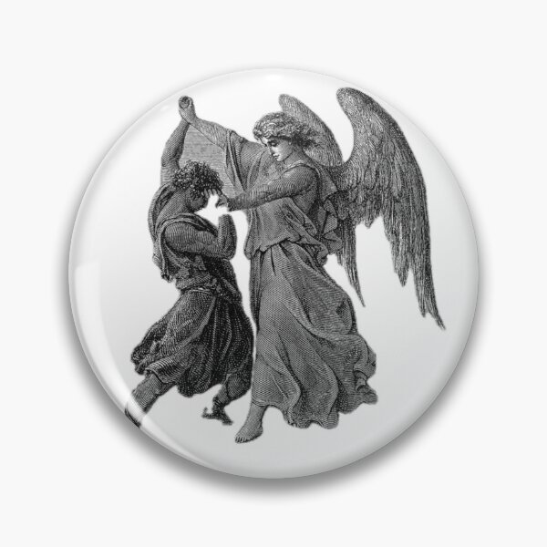 Aperçu de l'œuvre Jacob combattant l'ange – Gravure de Gustave Doré créée et vendue par Fallen Fenris.