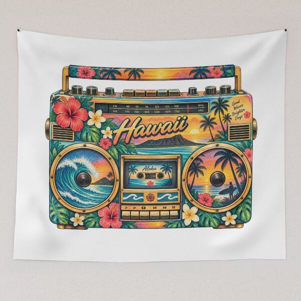 Item preview, Hawaii Gen X Boom Box designed and sold by Whimspired By Paxx.