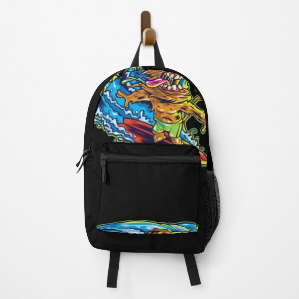 Item preview, Crazy Monster Surfing Big Wave Cartoon designed and sold by YunadiMelikov.