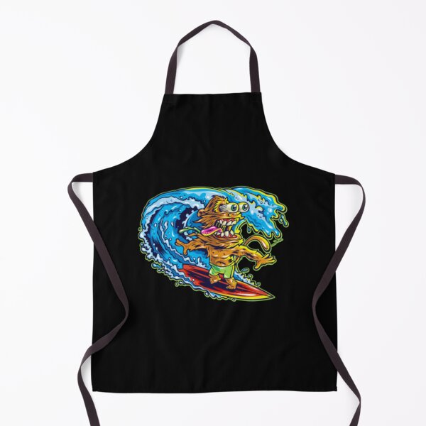 Item preview, Crazy Monster Surfing Big Wave Cartoon designed and sold by YunadiMelikov.