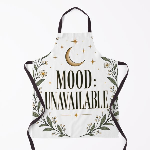 Item preview, Mood Unavailable Minimalist Botanical Moon Celestial Quote designed and sold by TibbuTees.