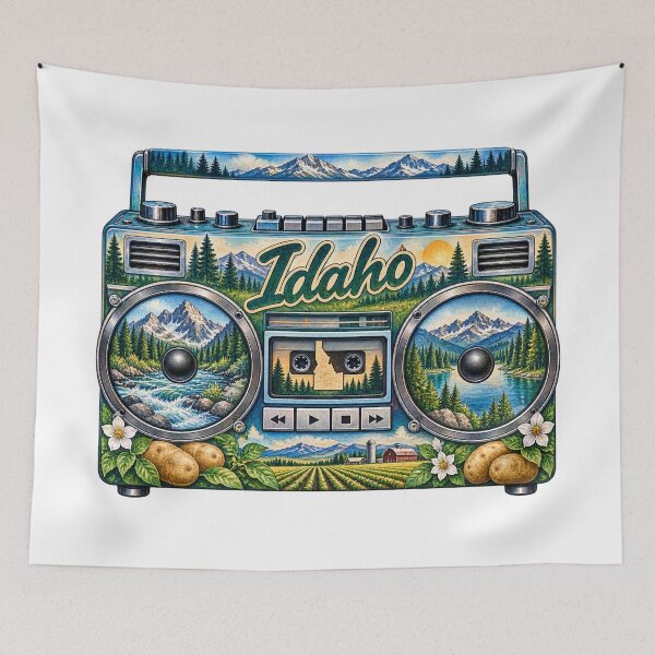 Item preview, Idaho Gen X Boom Box designed and sold by Whimspired By Paxx.