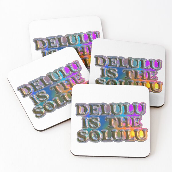 Item preview, Delulu Is The Solulu Trendy Internet Slang Meme designed and sold by NicolasGlowArt.