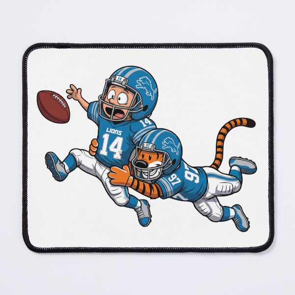 Item preview, Calvin And Hobbes Detroit Football Action Fan designed and sold by DamianRoy88.