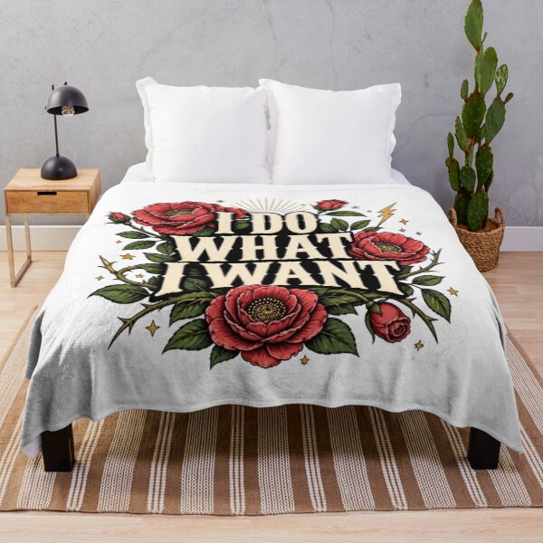 Item preview, I Do What I Want Vintage Floral Rose Bold Quote designed and sold by TibbuTees.