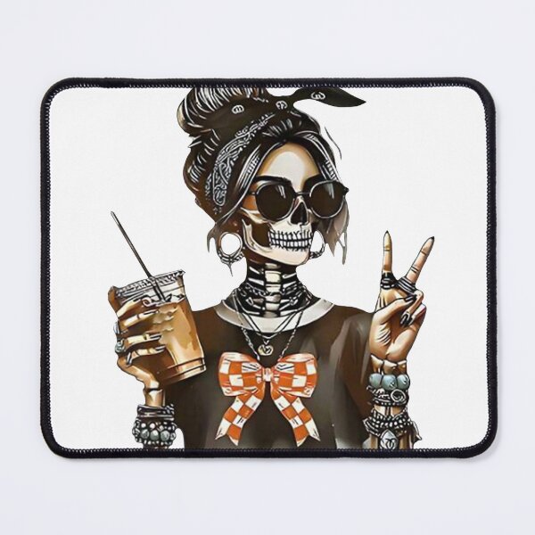 Item preview, Skeleton Girl Drinking Coffee Peace Sign Graphic for Wome T-Shirt designed and sold by Stickerbynp1.