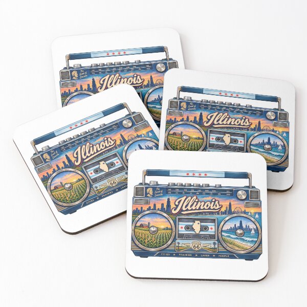 Item preview, Illinois Gen X Boom Box designed and sold by Whimspired By Paxx.