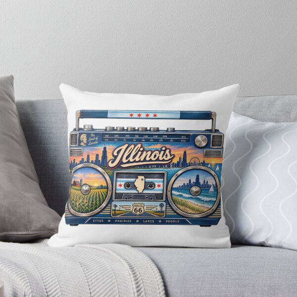 Item preview, Illinois Gen X Boom Box designed and sold by Whimspired By Paxx.