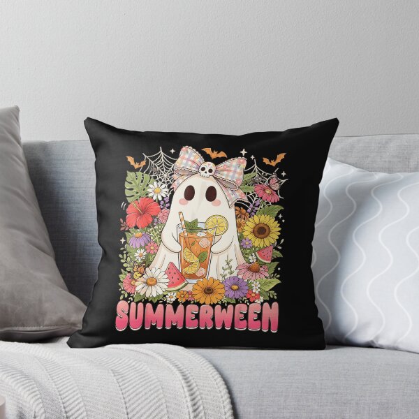 Item preview, Spooky Summer Ghost Halloween Summer Floral Graphic designed and sold by waltonbut.