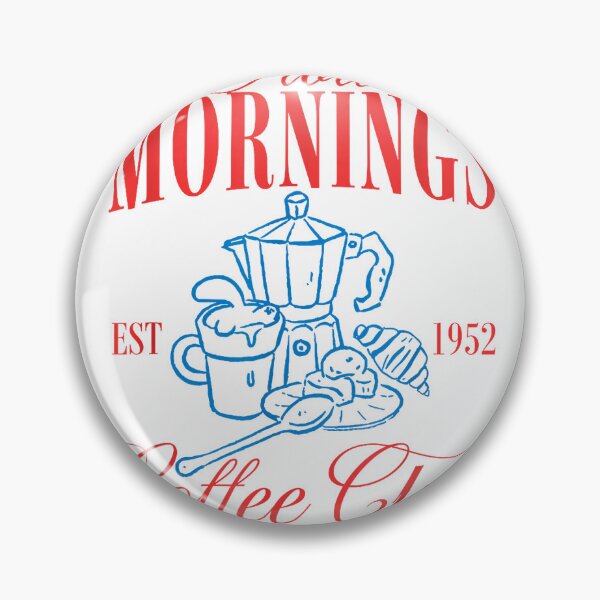 Item preview, Slow Mornings Coffee Club Vintage Breakfast T-Shirt designed and sold by fine line.