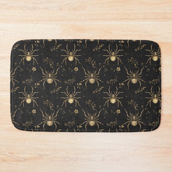 Item preview, Vintage Black Gold Spider Gothic , Dark Victorian Halloween Seamless designed and sold by gulsumkiyan.