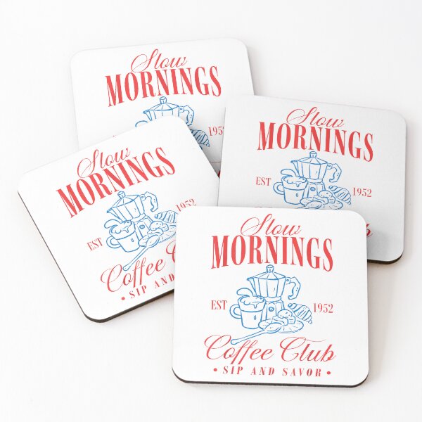 Item preview, Slow Mornings Coffee Club Vintage Breakfast T-Shirt designed and sold by fine line.