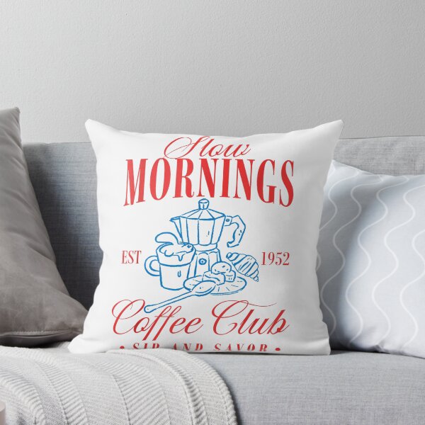 Item preview, Slow Mornings Coffee Club Vintage Breakfast T-Shirt designed and sold by fine line.