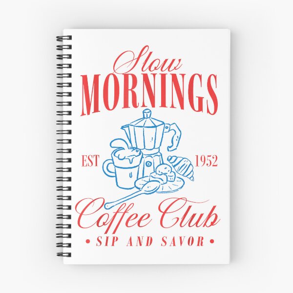Item preview, Slow Mornings Coffee Club Vintage Breakfast T-Shirt designed and sold by fine line.
