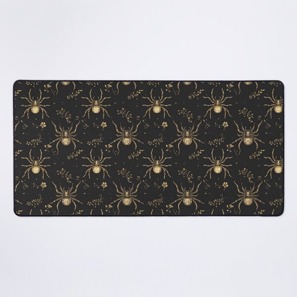Item preview, Vintage Black Gold Spider Gothic , Dark Victorian Halloween Seamless designed and sold by gulsumkiyan.