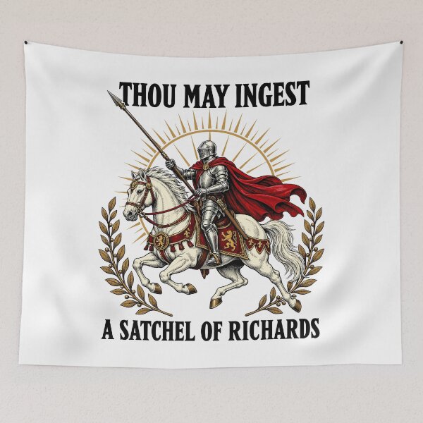 Item preview, Thou May Ingest A Satchel Of Richards Funny Medieval Knight designed and sold by roni-harbor.