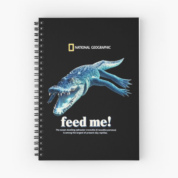 Item preview, National Geographic Saltwater Crocodile Feed Me Wildlife Ocean Predator Graphic designed and sold by InOtterNew.