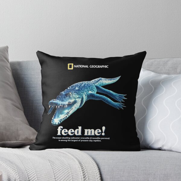 Item preview, National Geographic Saltwater Crocodile Feed Me Wildlife Ocean Predator Graphic designed and sold by InOtterNew.