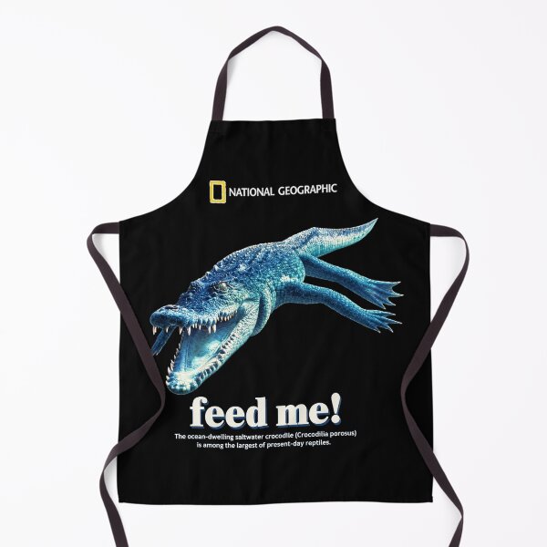 Item preview, National Geographic Saltwater Crocodile Feed Me Wildlife Ocean Predator Graphic designed and sold by InOtterNew.