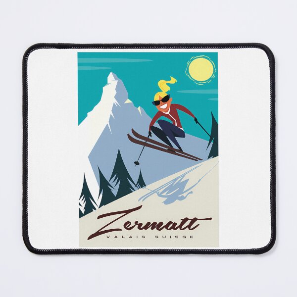 Item preview, Zermatt Ski Poster designed and sold by sailtonfg.