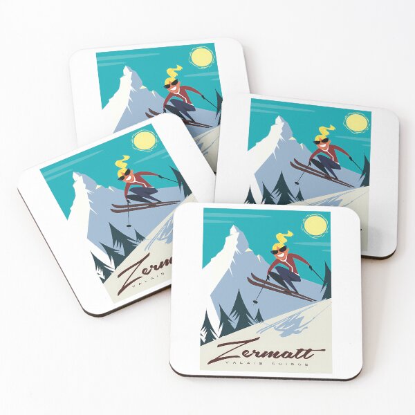 Item preview, Zermatt Ski Poster designed and sold by sailtonfg.