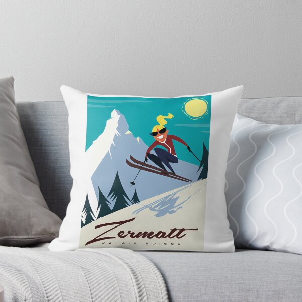 Item preview, Zermatt Ski Poster designed and sold by sailtonfg.