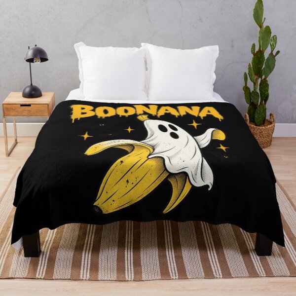 Item preview, Boonana Cute Ghost Banana Funny Fruit Halloween Pun Design designed and sold by RamonaTeal.