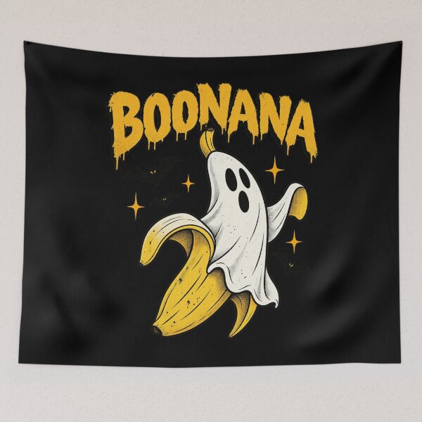 Item preview, Boonana Cute Ghost Banana Funny Fruit Halloween Pun Design designed and sold by RamonaTeal.