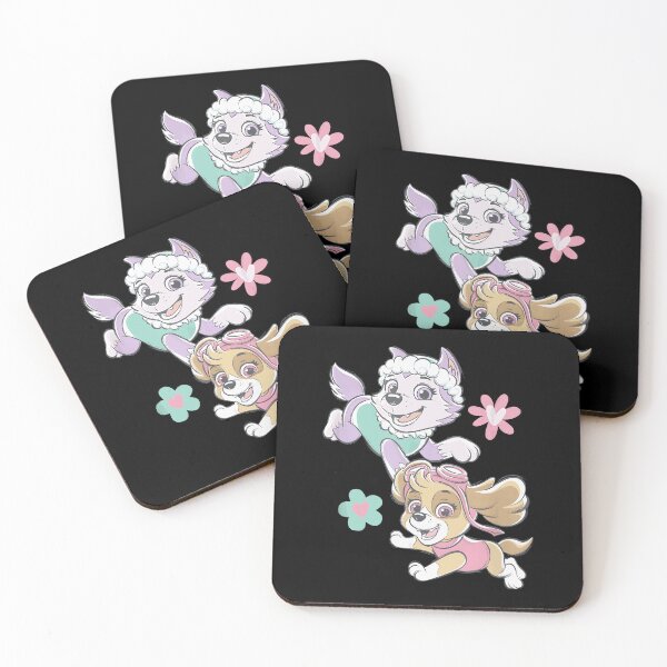 Item preview, Paw Patrol Skye And Everest Pastel Floral Duo designed and sold by AlanPitek.