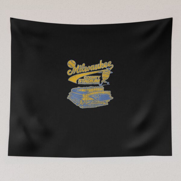 Item preview, Vintage Wisconsin County Baseball Stadium Art designed and sold by TheodoreMireau.